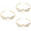 3Pièces Couronne Accessoires Mariage Femme 5