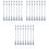 24Pièces Mini Lampadaires Gris Décor Miniature Jardin 2
