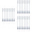 24Pièces Mini Lampadaires Gris Décor Miniature Jardin 5