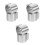6Pièces Moule Rond Mousse Ajustable Argent Pour Cuisine 4