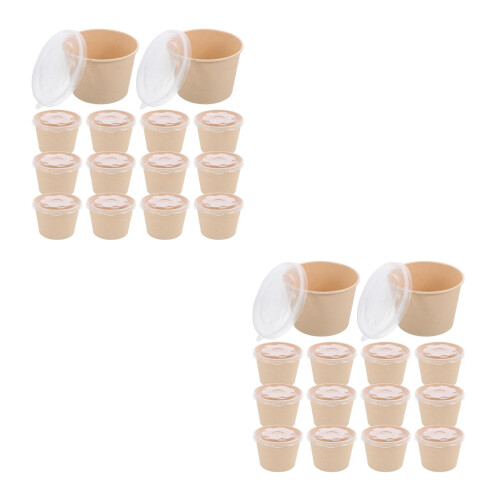 100St Wegwerp Bento Dozen Van Papier Bruin En Licht 1