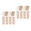 100St Wegwerp Bento Dozen Van Papier Bruin En Licht 3