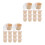 100St Wegwerp Bento Dozen Van Papier Bruin En Licht 5