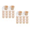 100St Wegwerp Bento Dozen Van Papier Bruin En Licht 6