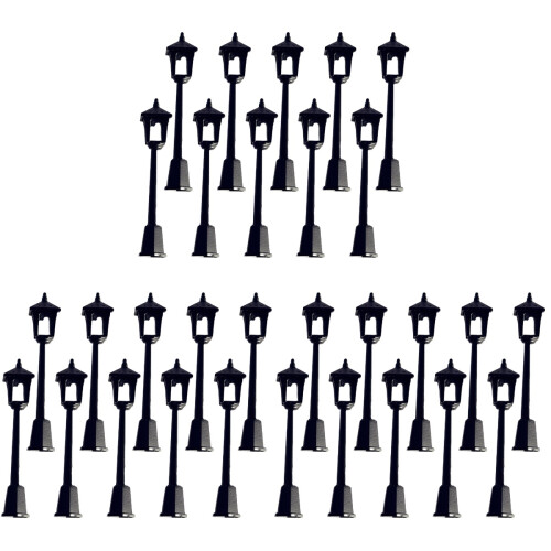 30Pièces Mini Lampadaires Simples Pour Décor Maison Mini Noir Chic 1