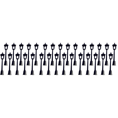 30Pièces Mini Lampadaires Simples Pour Décor Maison Mini Noir Chic 2