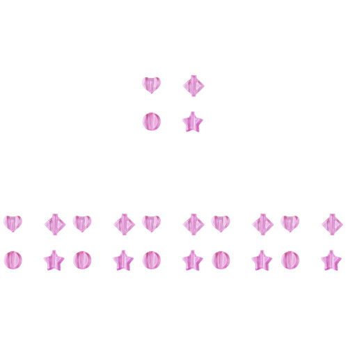 24Pièces Moldes Nail Art Rose Pour Frame DIY Embossé 2