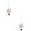 2Pièces Pour Perroquets Argent, Anti-Stress Suspendu 5