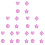 24Pièces Moldes Nail Art Rose Pour Frame DIY Embossé 9