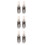 6Pièces Boucles Durables En Acier Inoxydable Argent 7