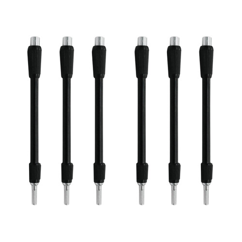 6Pièces Tige Flexible Noire Pour Visseuse Extension Robuste 2