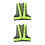 2Pièces Gilet Haute Visibilité Noir Réfléchissant Polyvalent 8