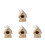 4Pièces Assemblage Bois DIY Maison Miniature Khaki Enfants 3