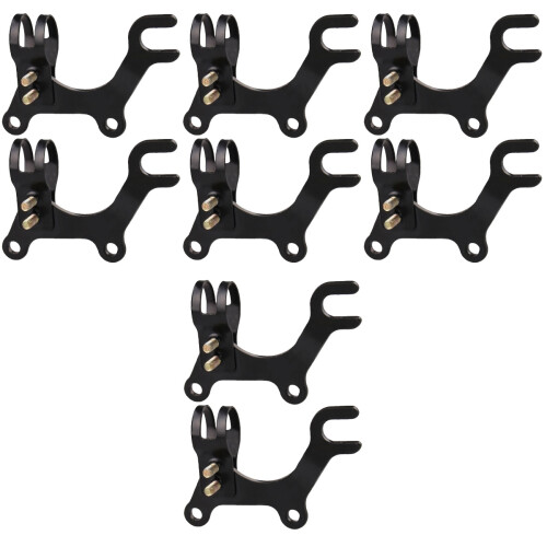 8Pièces Support Adaptateur Acier Carbone Noir Résistant 1
