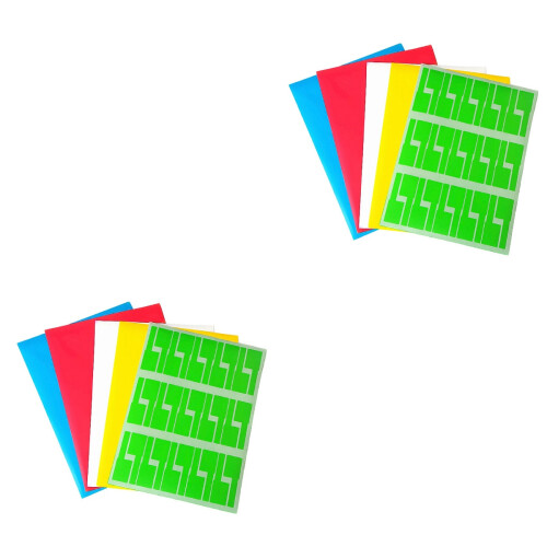 20Pièces Marqueurs Identification Câbles Multicolores Auto-Adhésifs 1