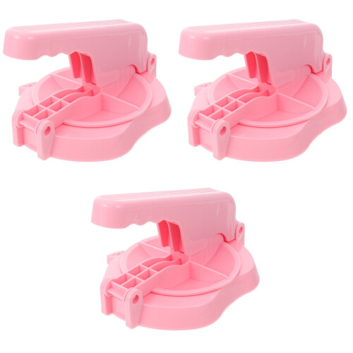 3Pièces Kit Moule Pâte Rose Multifonction Pour Raviolis Biscuits 2