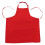 2Pièces Tablier Cuisine Coiffure Rouge Confortable 7