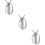 3Pièces Goutte D'eau Urne Argent Inoxydable Élégant Durable 8