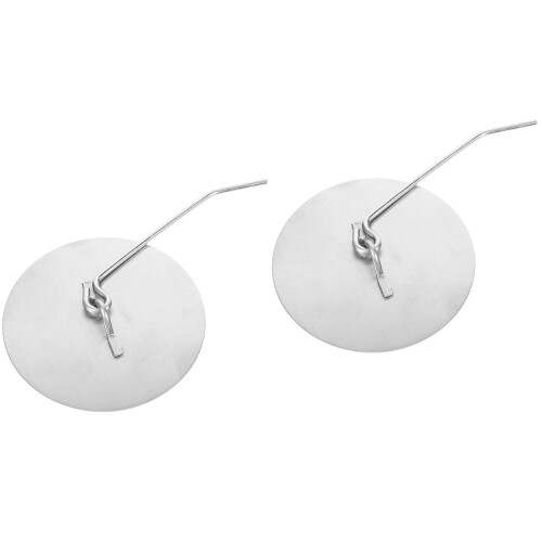 2Pièces Couvre Foyer Métal Argent Protection 2