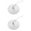 2Pièces Couvre Foyer Métal Argent Protection 4