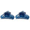 2Pièces Pince Résine Bleue Sculptée Rose Pour Usage 2
