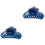 2Pièces Pince Résine Bleue Sculptée Rose Pour Usage 3
