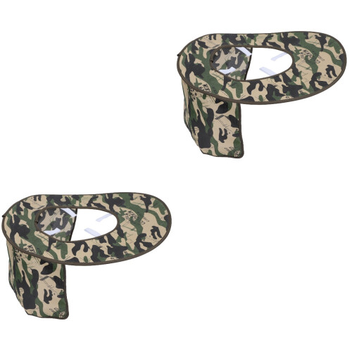 2Pièces Visière De Casquette Camouflage Protection Soleil Cou 2