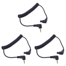 3X 2.5 mm -C3 Off Camera Shutter Release Cable Connection Cable, for  1D / 5D / 6D / 5DII / 5DIII/7D Flash Trigger