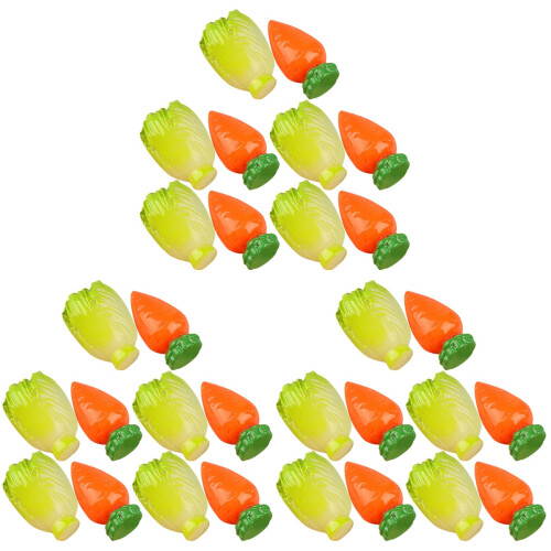 30Pièces Mini Miniatures Résine Assortis Décor DIY 1