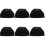 6Pièces Réseau Perruque Noir Stretch Confortable Et Durable 3
