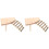 2Pièces Support Bois Clair Multifonction Pour Hamster 2