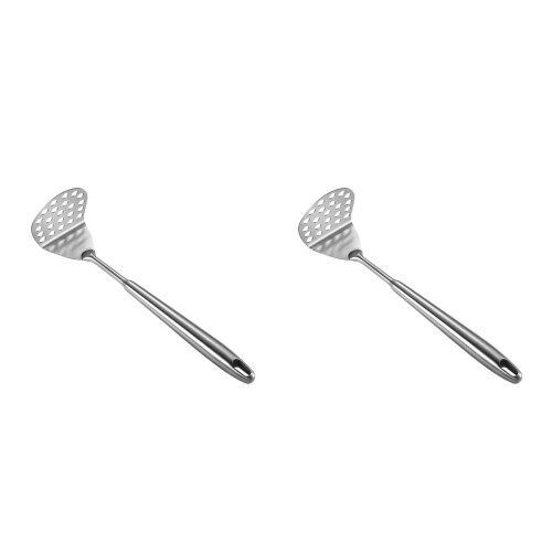 2Pièces Écrase- Acier Argenté Outil Cuisine 2