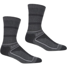 Regatta Womens Samaris 3 Season Two Pack Quickdrying Walking Socks - Steel