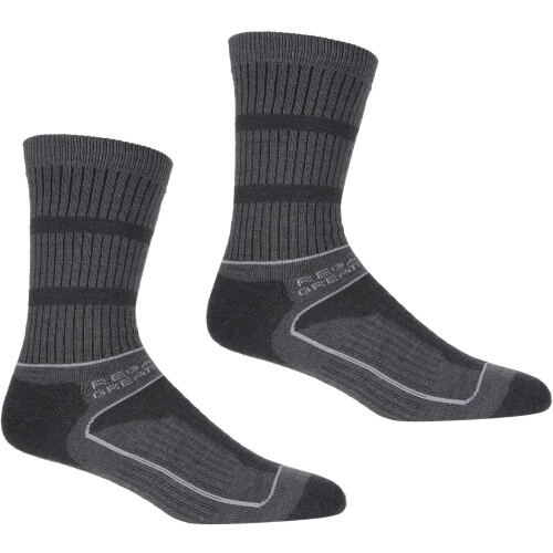 Regatta Regatta Womens Samaris 3 Season Two Pack Quickdrying Walking Socks - Steel