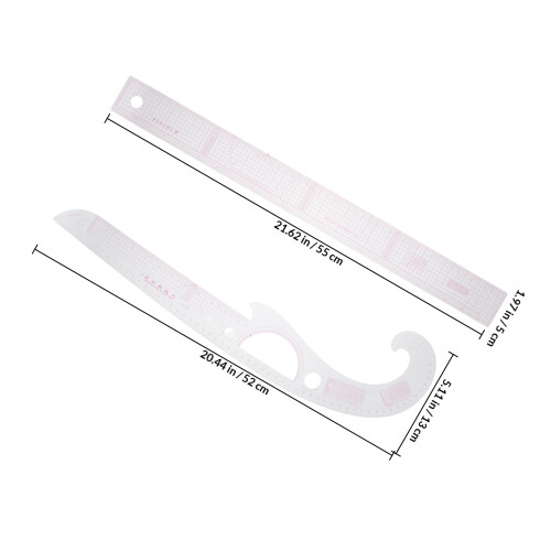 1Set Naaigereedschap Set Met Flexibele Plastic Linialen Voor Tailoring 1