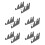 5Pièces Support Clavier Noir 3 Niveaux Rangement Affichage 5