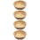 4St Khaki Bamboe Mand Geweven Voor Fruit En Snacks Thuis 4
