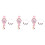 6Pièces Bracelet Rose Quartz Pour Délicate 4