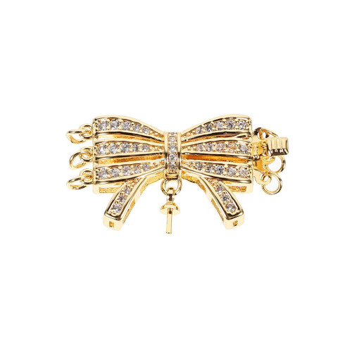 3Pièces Connecteurs Dorés Pour Bracelet Collier Accessoires DIY 1
