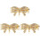 3Pièces Connecteurs Dorés Pour Bracelet Collier Accessoires DIY 3