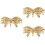 3Pièces Connecteurs Dorés Pour Bracelet Collier Accessoires DIY 6