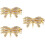 3Pièces Connecteurs Dorés Pour Bracelet Collier Accessoires DIY 7