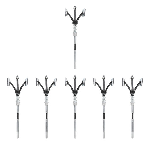 6Pièces Kit Cylindre Flexible Argenté Pour Auto 2
