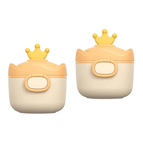 2Pièces Boîte De Rangement Poudre De Lait Pour Bébé À 2