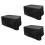 3Pièces Housses De Table Chaise Extérieur Noir 5