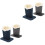 4Pièces Support Lunettes De Vue Peluche Confortable Élégant 2