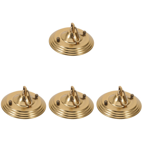 4Pièces Cache-Plaque Plafond Métal Pour Lampe Suspendue Maison 1