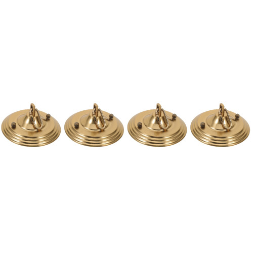 4Pièces Cache-Plaque Plafond Métal Pour Lampe Suspendue Maison 2