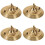 4Pièces Cache-Plaque Plafond Métal Pour Lampe Suspendue Maison 4