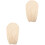2Pièces Couvre Ventilateur Beige Polyester Usage Maison 2